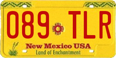 NM license plate 089TLR