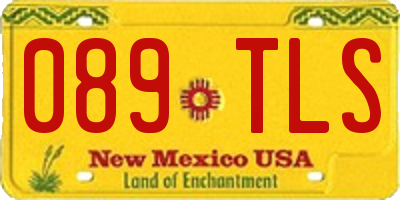NM license plate 089TLS