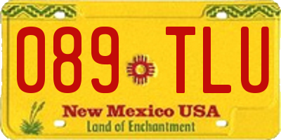 NM license plate 089TLU