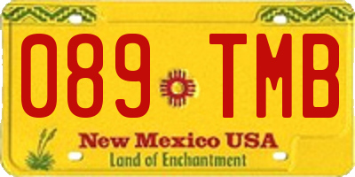 NM license plate 089TMB