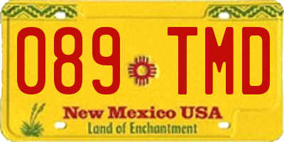 NM license plate 089TMD