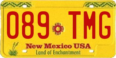 NM license plate 089TMG