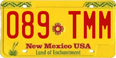 NM license plate 089TMM