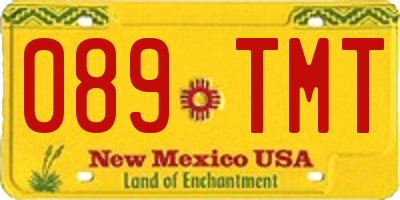 NM license plate 089TMT
