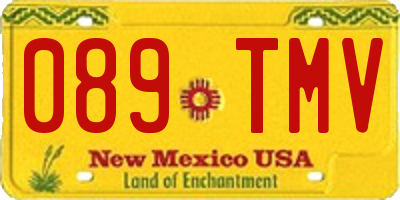 NM license plate 089TMV