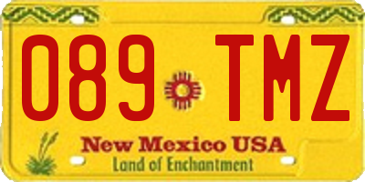 NM license plate 089TMZ