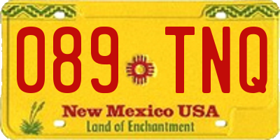 NM license plate 089TNQ