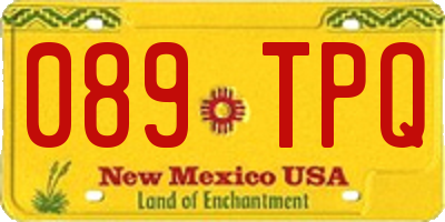 NM license plate 089TPQ
