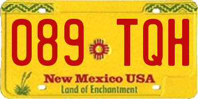 NM license plate 089TQH
