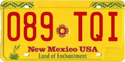 NM license plate 089TQI