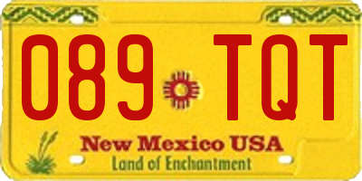 NM license plate 089TQT