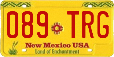 NM license plate 089TRG