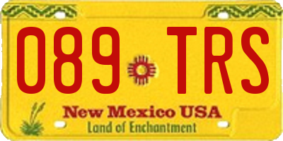 NM license plate 089TRS