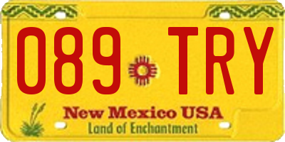 NM license plate 089TRY