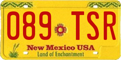 NM license plate 089TSR