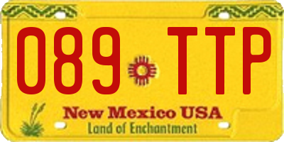 NM license plate 089TTP