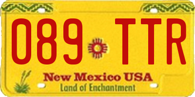 NM license plate 089TTR