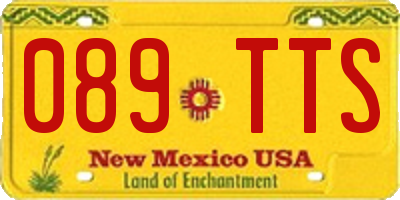 NM license plate 089TTS