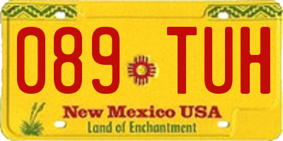 NM license plate 089TUH