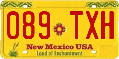 NM license plate 089TXH