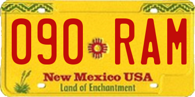 NM license plate 090RAM