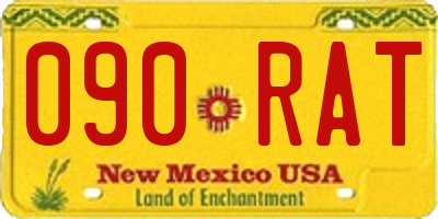 NM license plate 090RAT