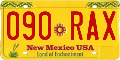 NM license plate 090RAX