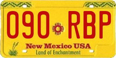 NM license plate 090RBP