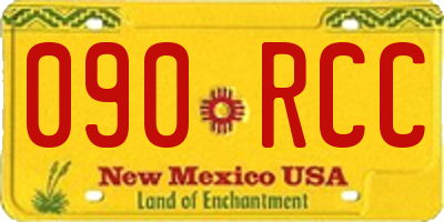 NM license plate 090RCC