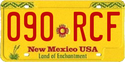 NM license plate 090RCF