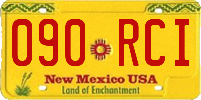 NM license plate 090RCI