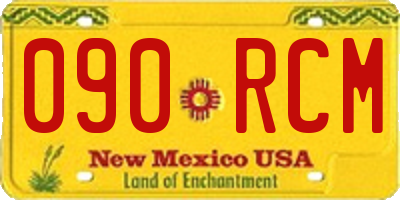 NM license plate 090RCM