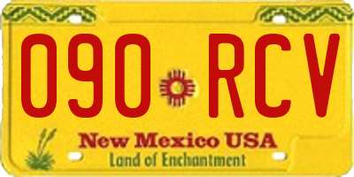 NM license plate 090RCV