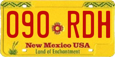 NM license plate 090RDH