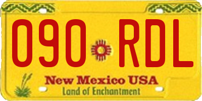NM license plate 090RDL