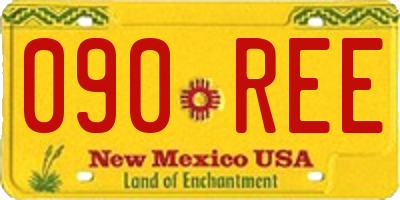 NM license plate 090REE