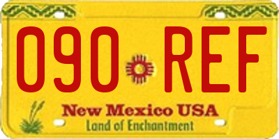 NM license plate 090REF