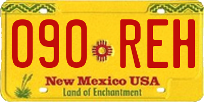 NM license plate 090REH