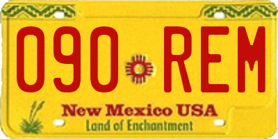 NM license plate 090REM