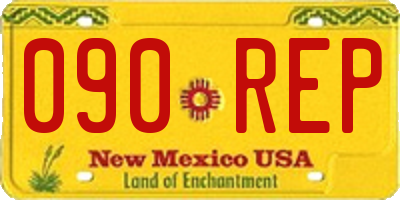 NM license plate 090REP