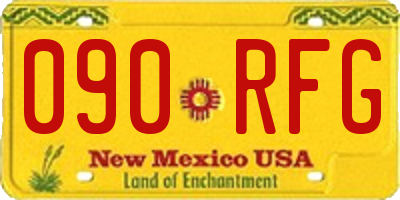 NM license plate 090RFG