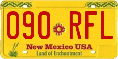 NM license plate 090RFL