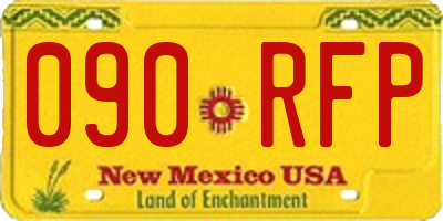 NM license plate 090RFP