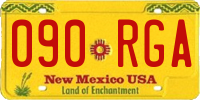 NM license plate 090RGA