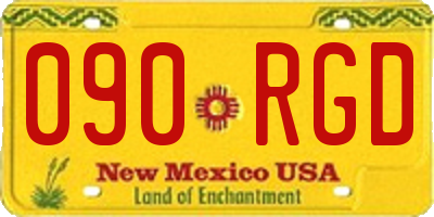 NM license plate 090RGD
