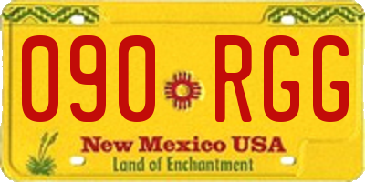 NM license plate 090RGG