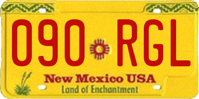 NM license plate 090RGL