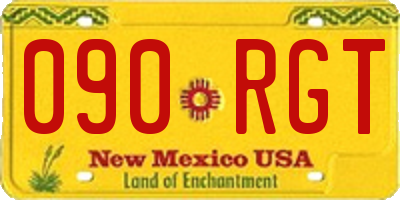 NM license plate 090RGT