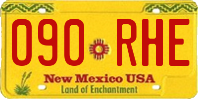 NM license plate 090RHE