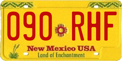 NM license plate 090RHF